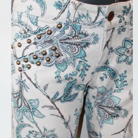 NWT Ralph Lauren Denim & Supply Skinny 24 X 32  Floral Summer Skinny Jeans - Picture 10 of 13